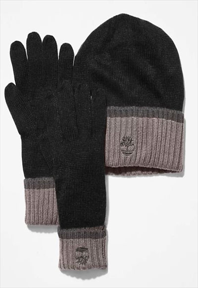 TBL-HAT&GLOVE SET W/CONTRAST C