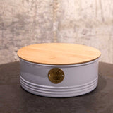 Cookie box with bamboo lid