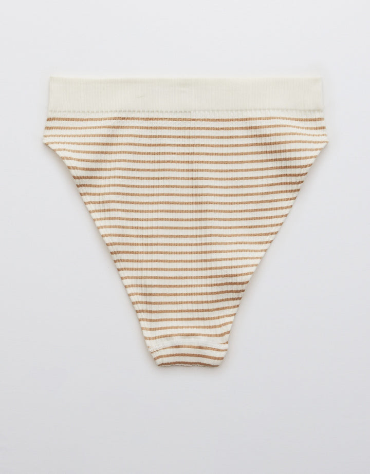 CHUNKY RIB SEAMLESS HIGH CUT C