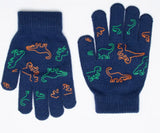 My boy's paws set with a dinosaur drawing