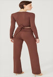 Waist Fold Knitted Trousers