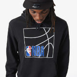 Black hoodie with the NBA logo