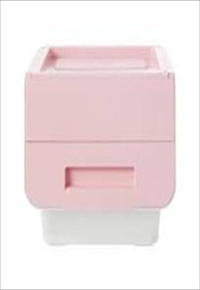 Storage box with a wide opening (small) (pink)