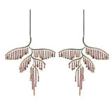 Swarovski Tropical Leaf Earrings