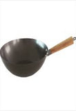 Steel carbon wok 9.5 * 30 cm 1.5 mm Soltam wooden handle