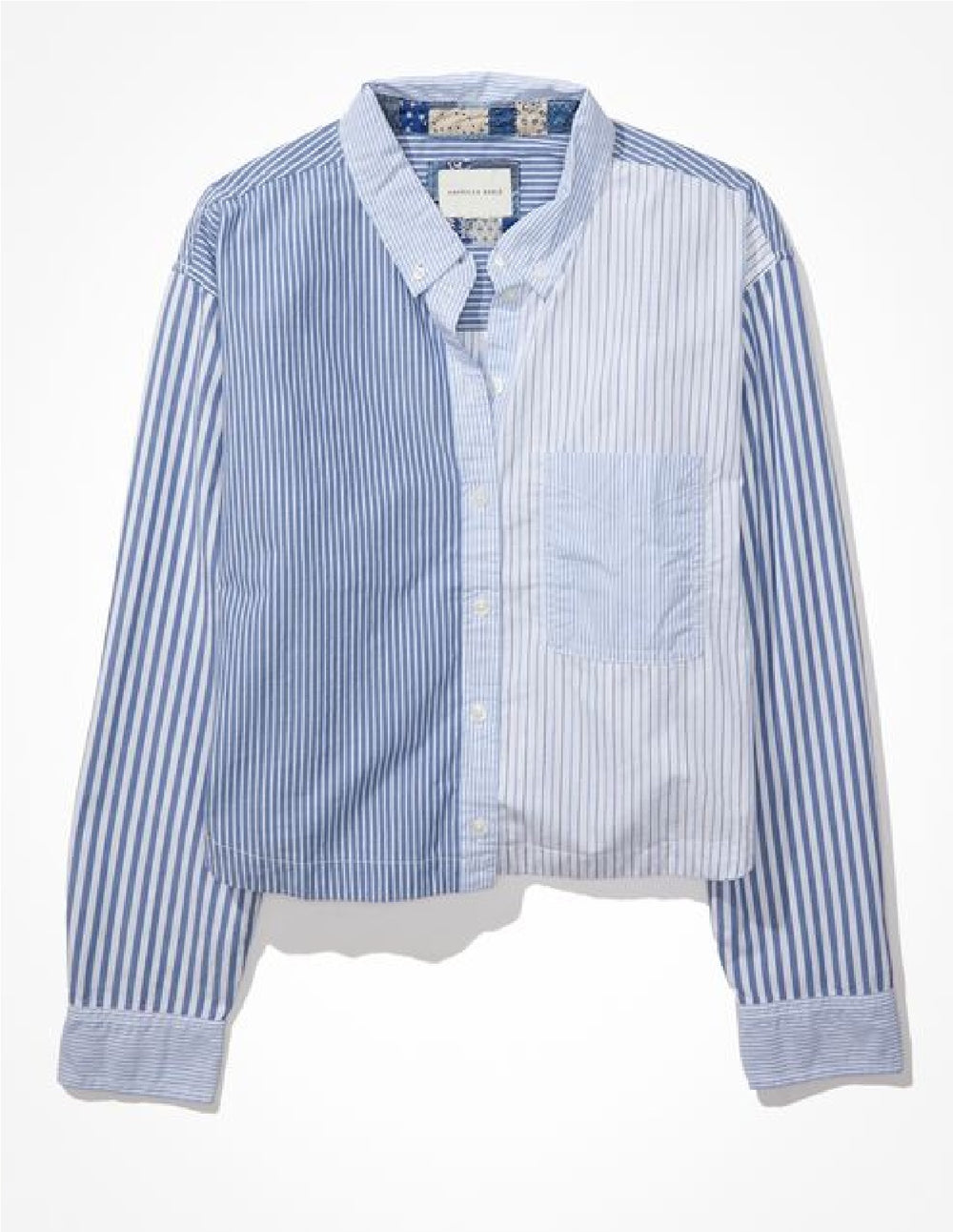 White and blue shirt