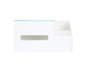 علبة مناديل صغيرة بنمط مريح - ايبض