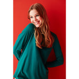 GREEN NY SOLID LS T-SHIRT