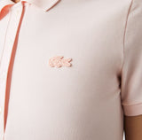 Women's polo dress in stretch cotton piqué