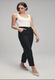 high-waisted pleated pants