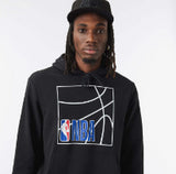 Black hoodie with the NBA logo