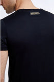 Black Short Sleeve Gold Logo T-Shirt