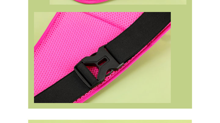 حقيبة الخصر الرياضية (أحمر وردي)