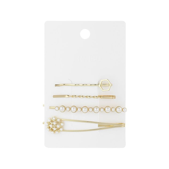 مجموعة مشابك شعر كومبو متطابقة 4 قطع