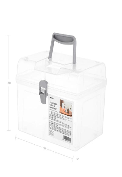 Large storage box with lid