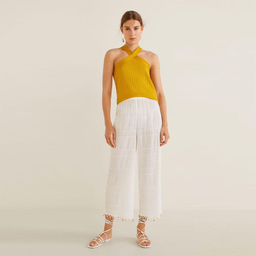 Striped Fabric Blouse