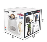 Plastic house for cats