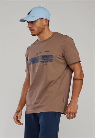 N.S-CREW NECK TEE-COFFEE