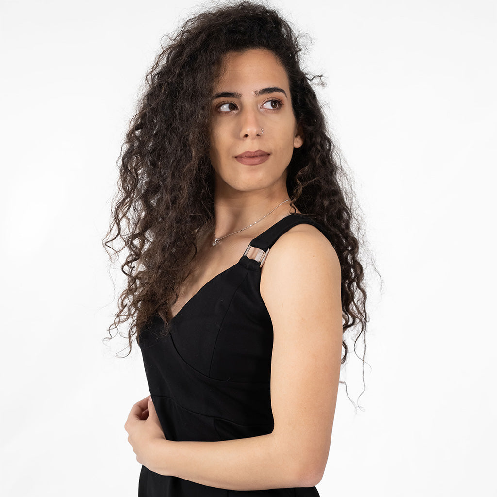 فستان مزين بابزيم