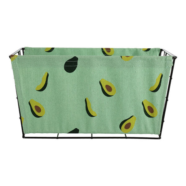سلة تخزين حديد كبيرة (افوكادو)
