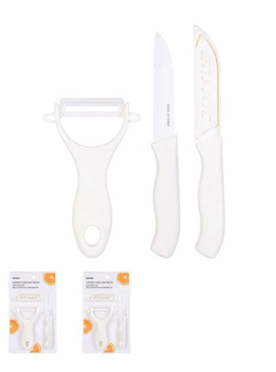 Ceramic knife and peeler set