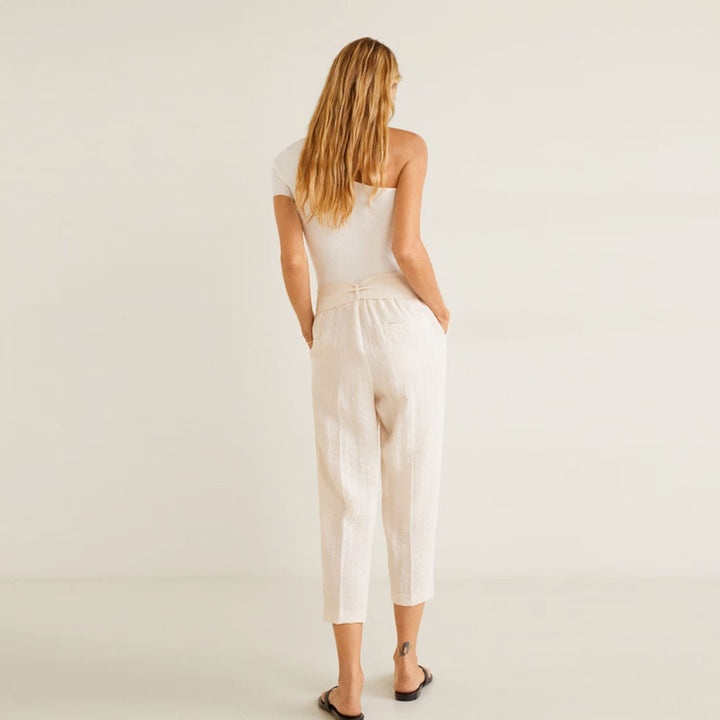 بنطال مع ربطة خصر