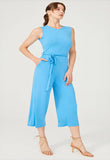 Knitted jumpsuit with tie details