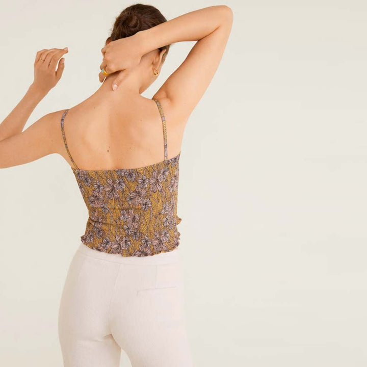 Blouse with floral print