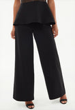 wide-leg pants with a high waist