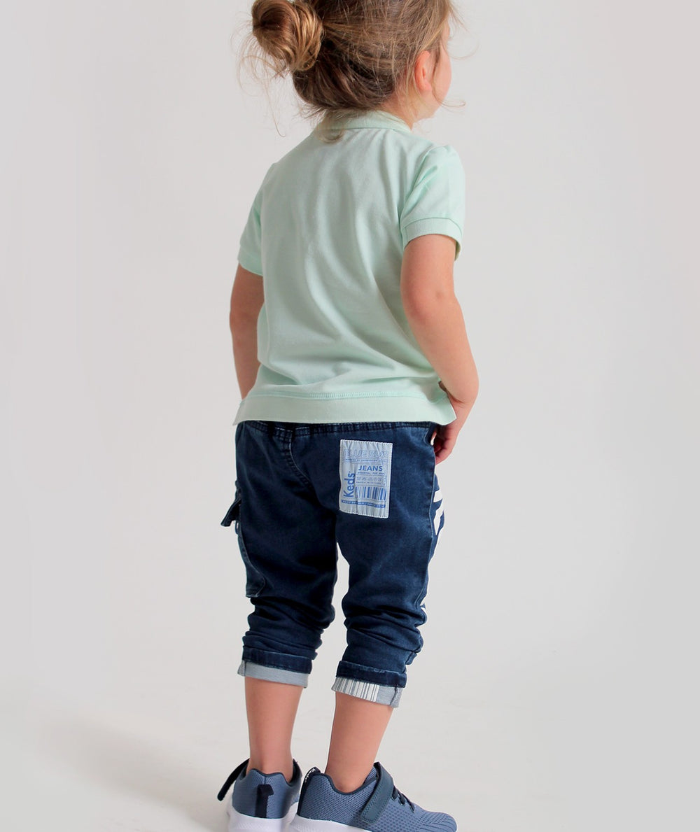 Stretch jeans + elastic waistband