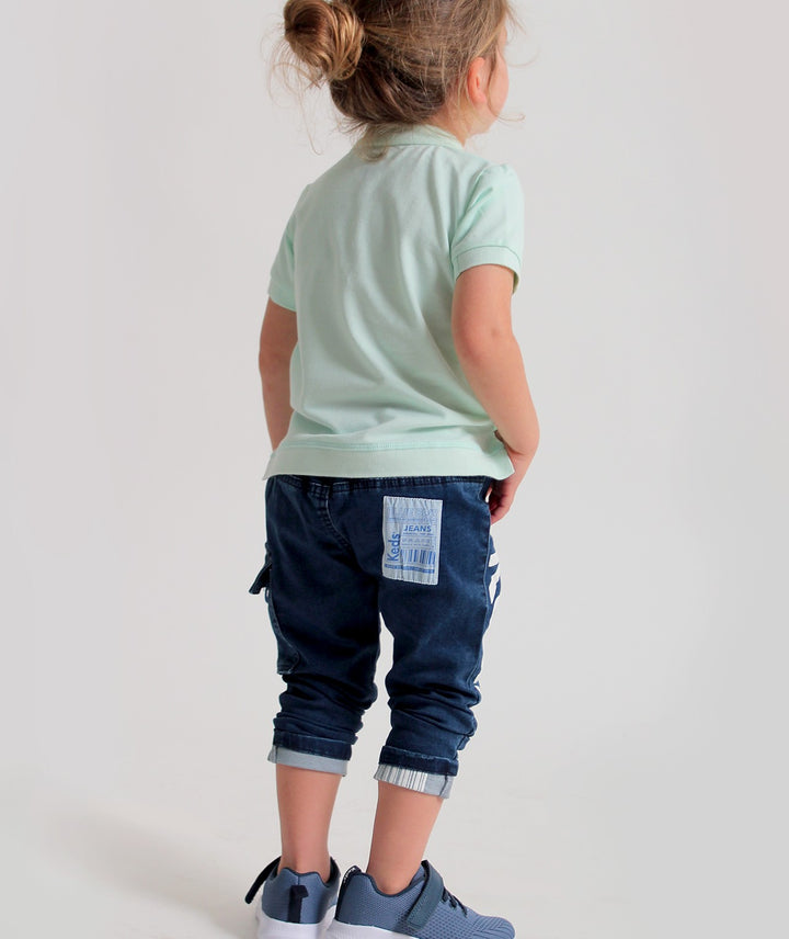 Stretch jeans + elastic waistband