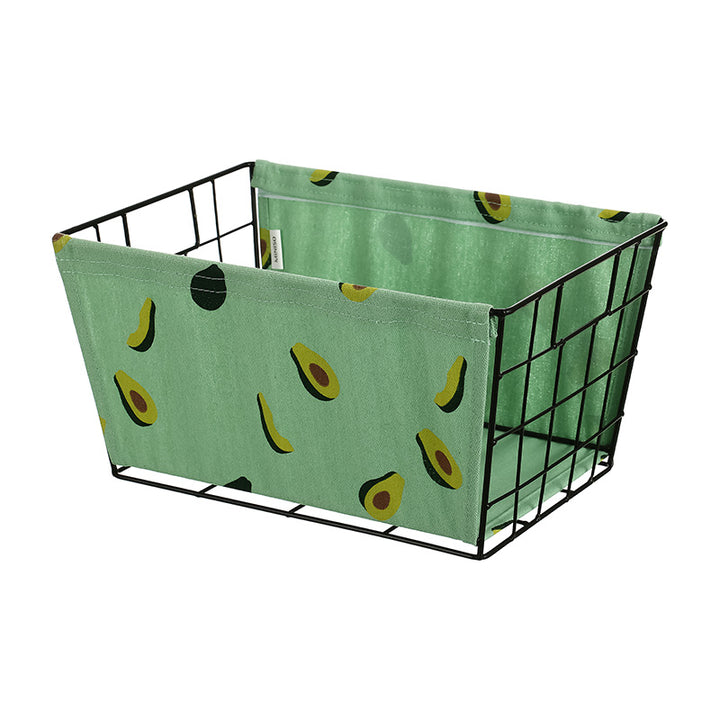 سلة تخزين حديد كبيرة (افوكادو)