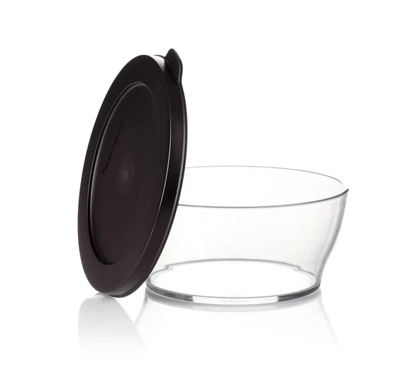 وعاء تخزين و تقديم -كلير- شفاف اسود- 4 لتر