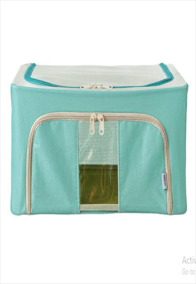 66L Two-Color Chain Storage Bag (Green)