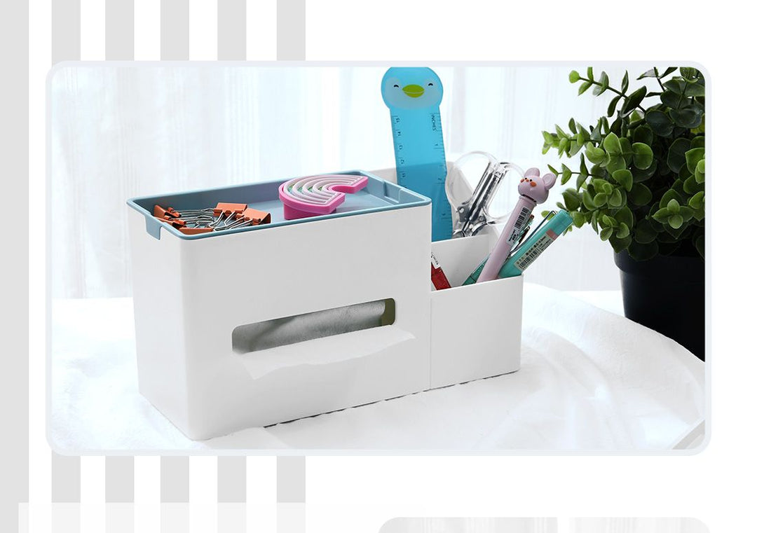 علبة مناديل صغيرة بنمط مريح - ايبض