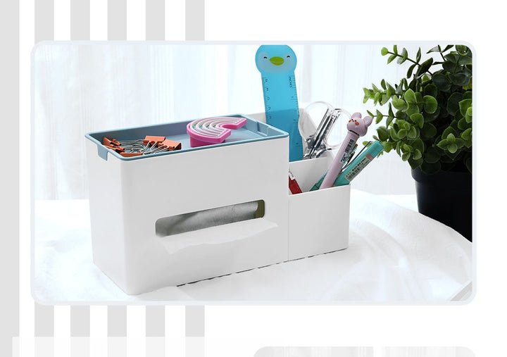 علبة مناديل صغيرة بنمط مريح - ايبض