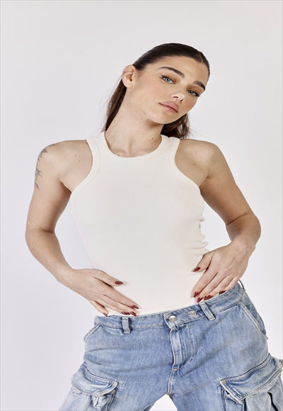 W RIB TANK TOP 24275803 CREAM 01
