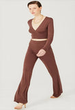 Waist Fold Knitted Trousers