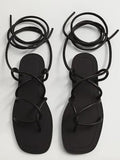 Cross strap sandal