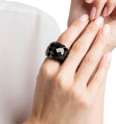 Black Nirvana Ring, Rose Gold PVD