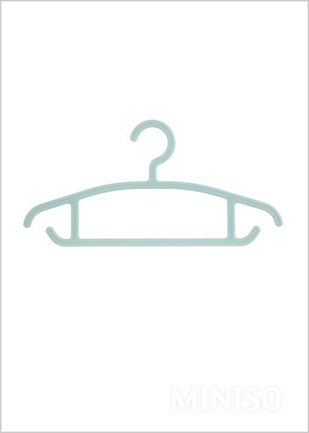 شماعات ملابس بسيطة متعددة الأغراض 5 علاقات (أخضر نعناعي)