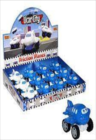 UCAR CITY PUSH AND GO FRICTION PLANE 12 PCS