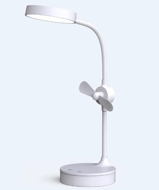 مصباح مكتب مع مروحة