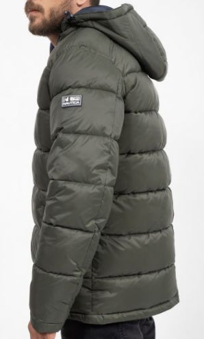 جاكيت زيتي بطاقية