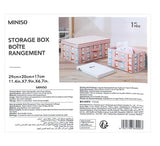 Canvas Storage Box With Lid S (Pink)