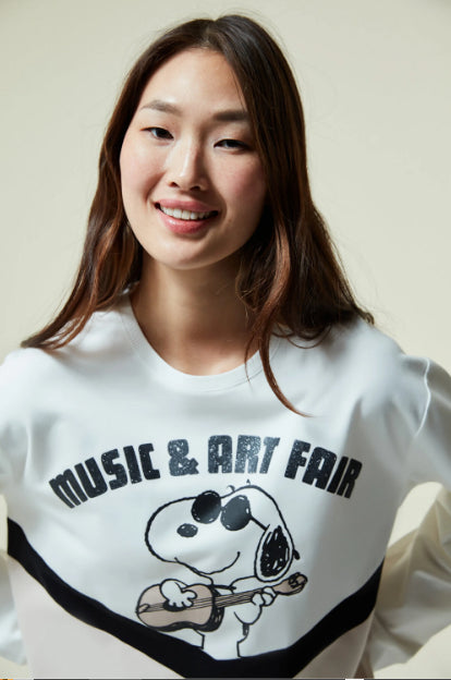 هودي سبورت واسع برسمة SNOOPY