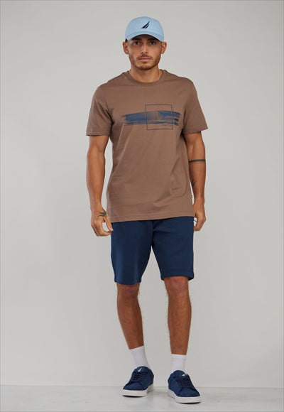 N.S-CREW NECK TEE-COFFEE