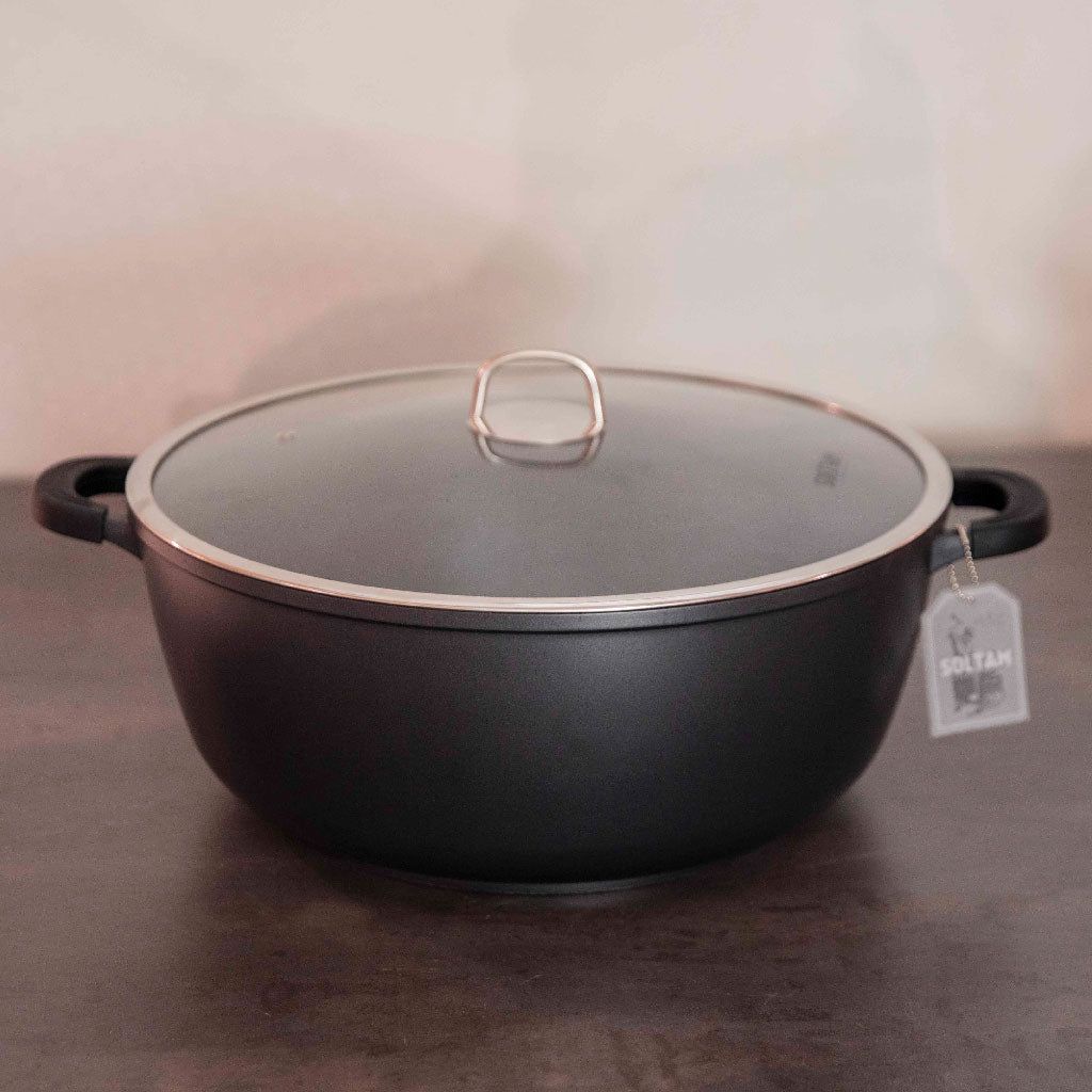 وعاء ألومنيوم مطلي بالرخام حجر معدني