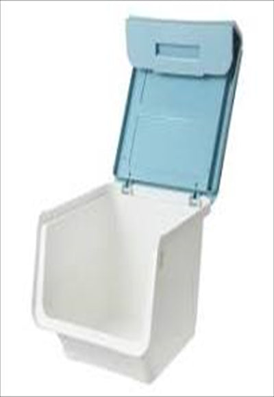 Storage box with wide opening (middle) (blue)