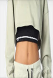 Long Cropped Ripley Chest Embroidered Sweatshirt REPLAY | XS-L White